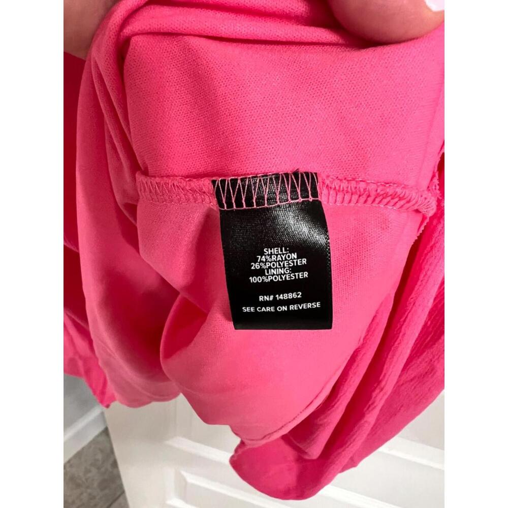 NWT Bright Pink Torrid Mini Washable Gauze Hi Low Waist Tunic Dress Sz 1 - Picture 7 of 9